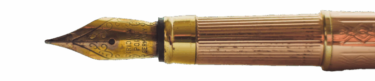 Vintage brass fountain pen